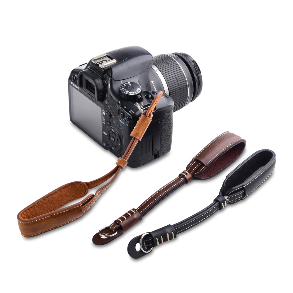 Canon Camera Eos R50 - Кожаный ремешок с металлическим кольцом для