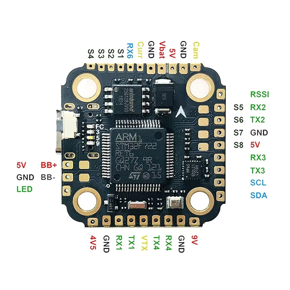 Полетный контроллер VivaSF7 MI – обзор и цена Betaflight Fc F7