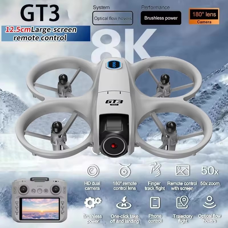 Оригинальный новый дрон GT3 8K – обзор и цена Drone Surveying