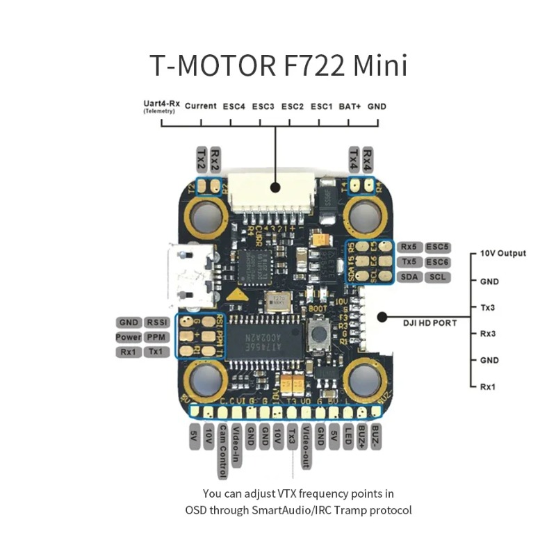 T-Motor MINI F7 FC & F45A 4-в- – обзор и цена Betaflight Fc F7